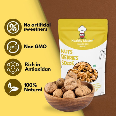 Healthy Master Premium Quality Walnuts |With Shell